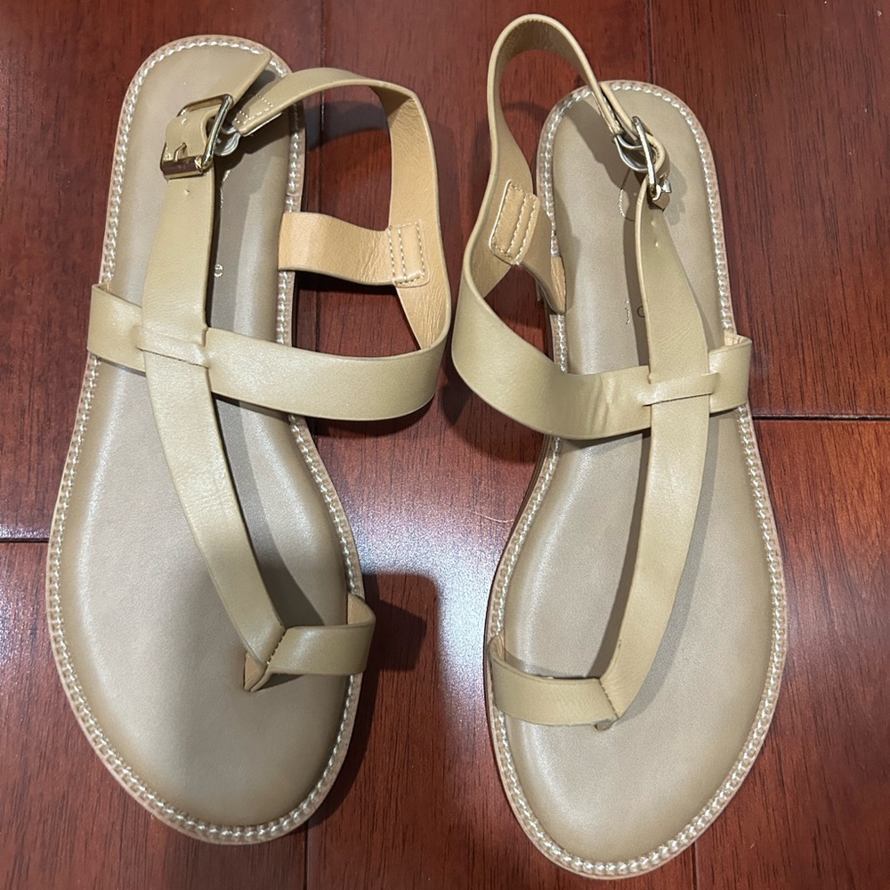 Elegant Tan Leather Sandals